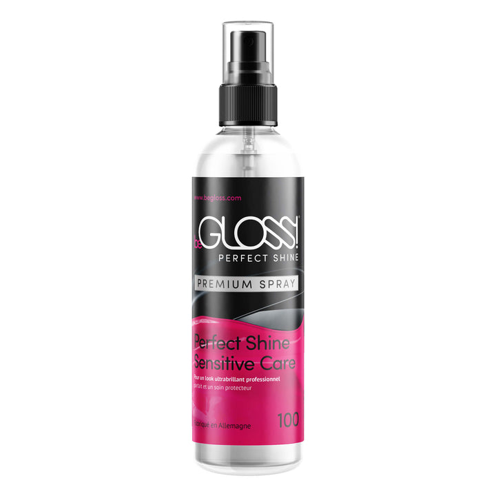 beGLOSS PERFECT SHINE PREMIUM SPRAY - Brillance parfaite et Soin sensitif – produits de soin pour une brillance de haute performance – Le lubrifiant pour polir vos vêtement en caoutchouc & latex